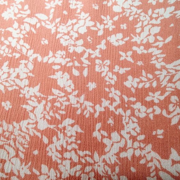 Sky And Sparrow Salmon Pink Floral Wrap Skirt Size Medium - Picture 4 of 15